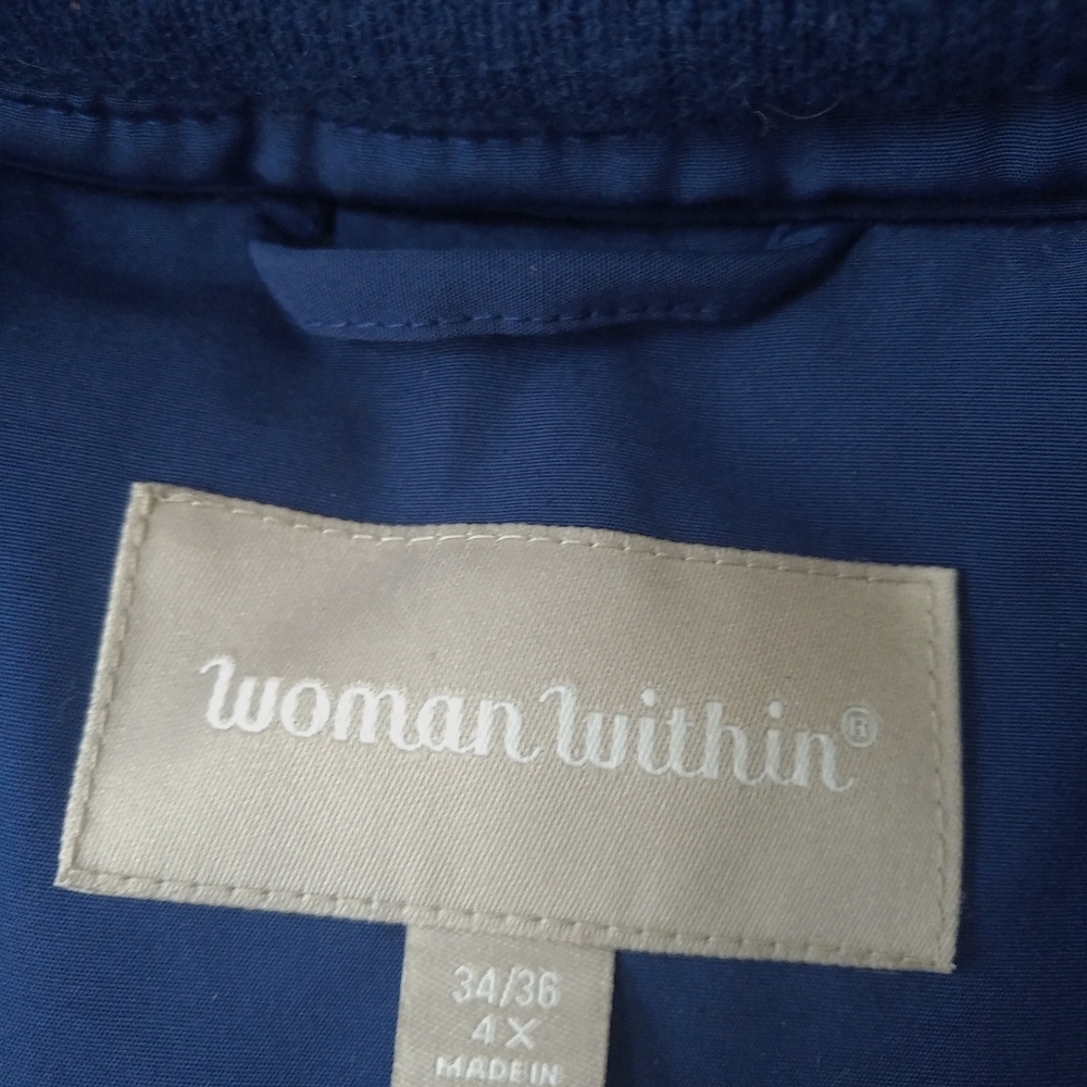 Woman Within Arctic Down Filled Hooded Parka Womens Size 4X 34 / 36 Plus Size - Picture 8 of 11
